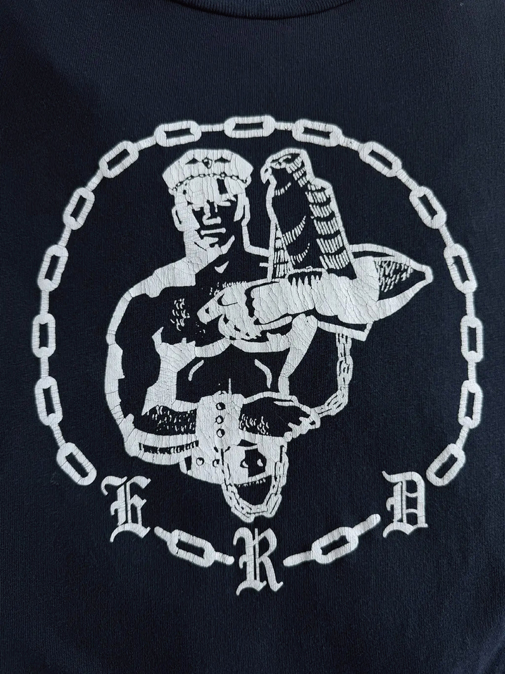 Navy Chain Graphic Tee T-Shirt