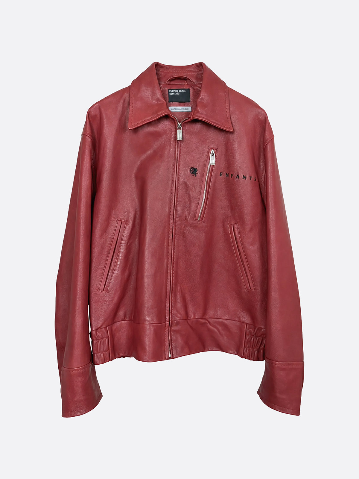 Opium Den Frank Red Leather Jacket