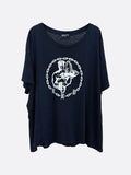 Navy Chain Graphic Tee T-Shirt