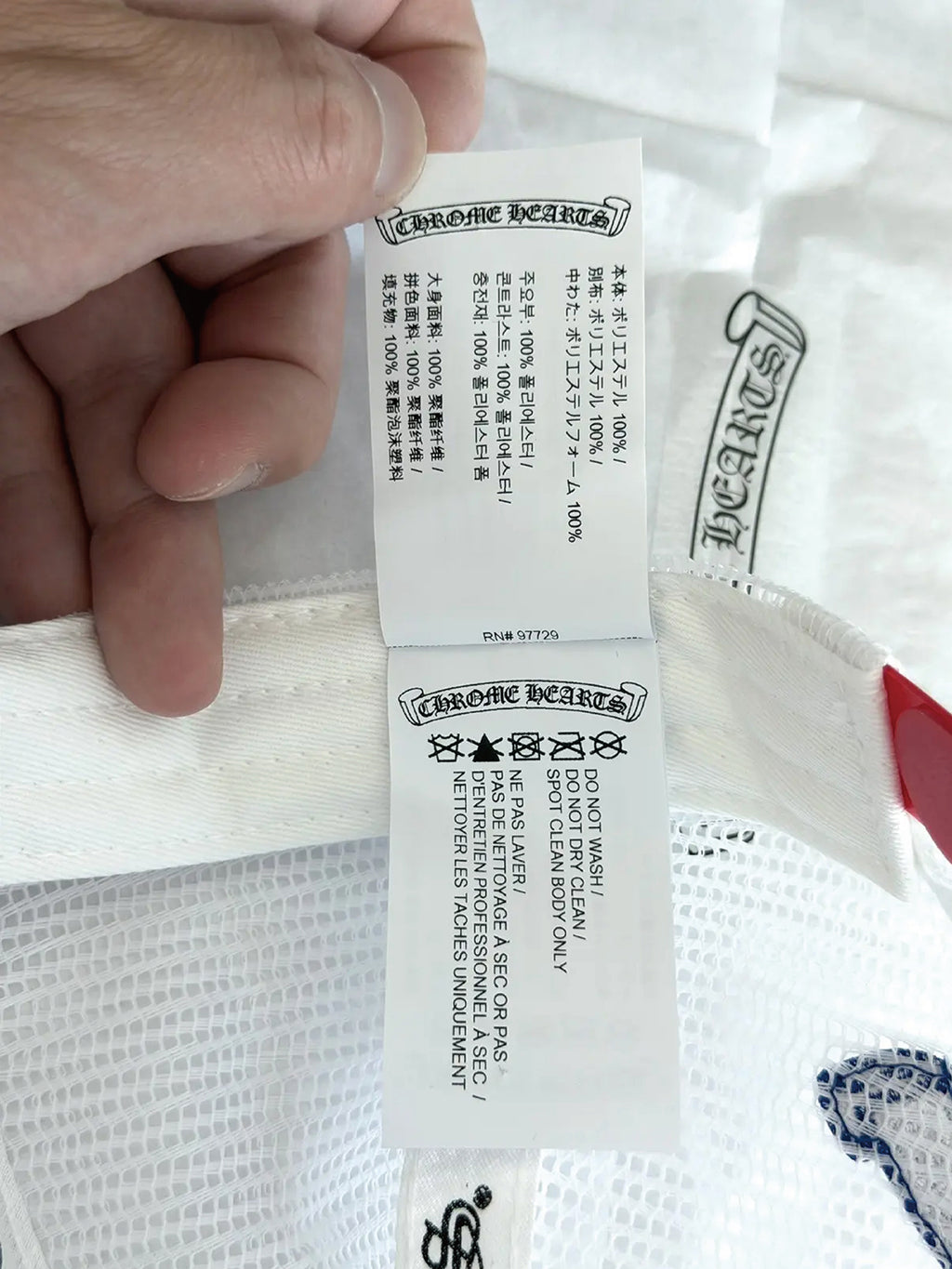 Chrome Hearts Red White Blue Trucker Hat USA 4th Of July