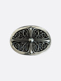 Oval Cross Belt Buckle