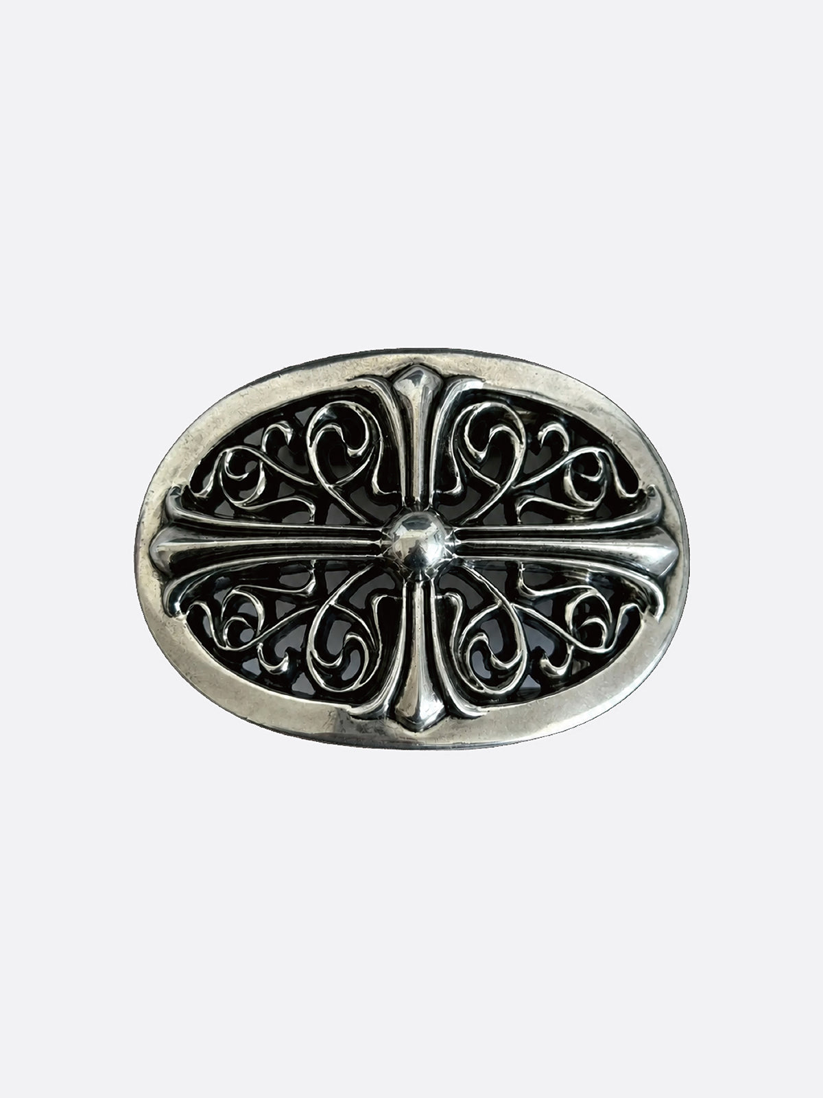 Oval Cross Belt Buckle