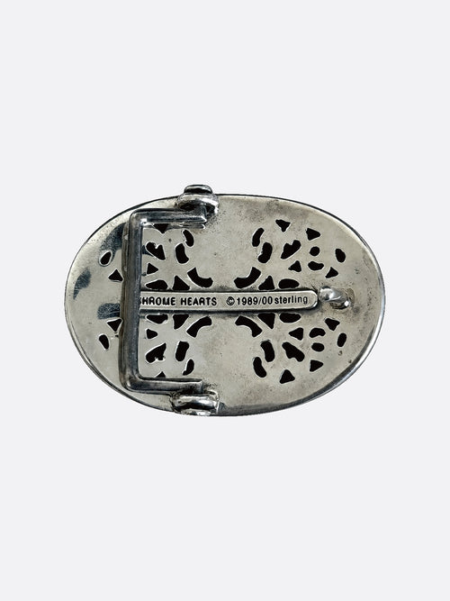 Oval Cross Belt Buckle