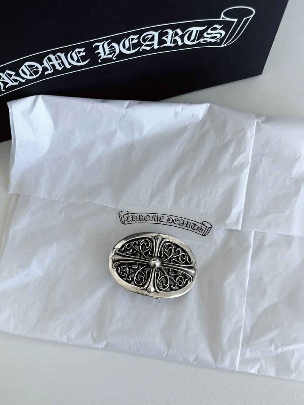 Oval Cross Belt Buckle