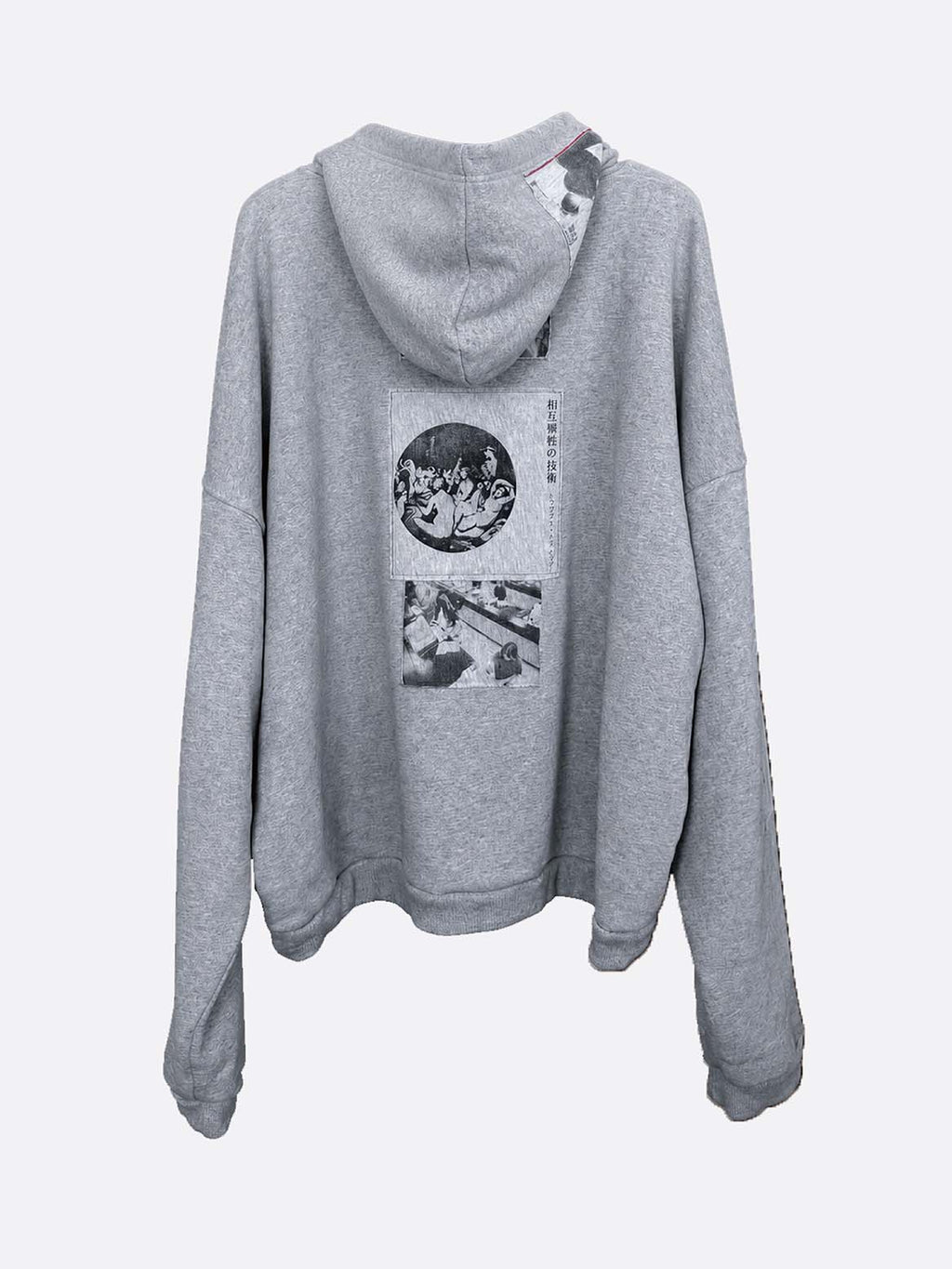 Grey Assemblage Zip Up Hoodie