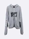 Grey Assemblage Zip Up Hoodie