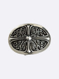 Oval Cross Belt Buckle