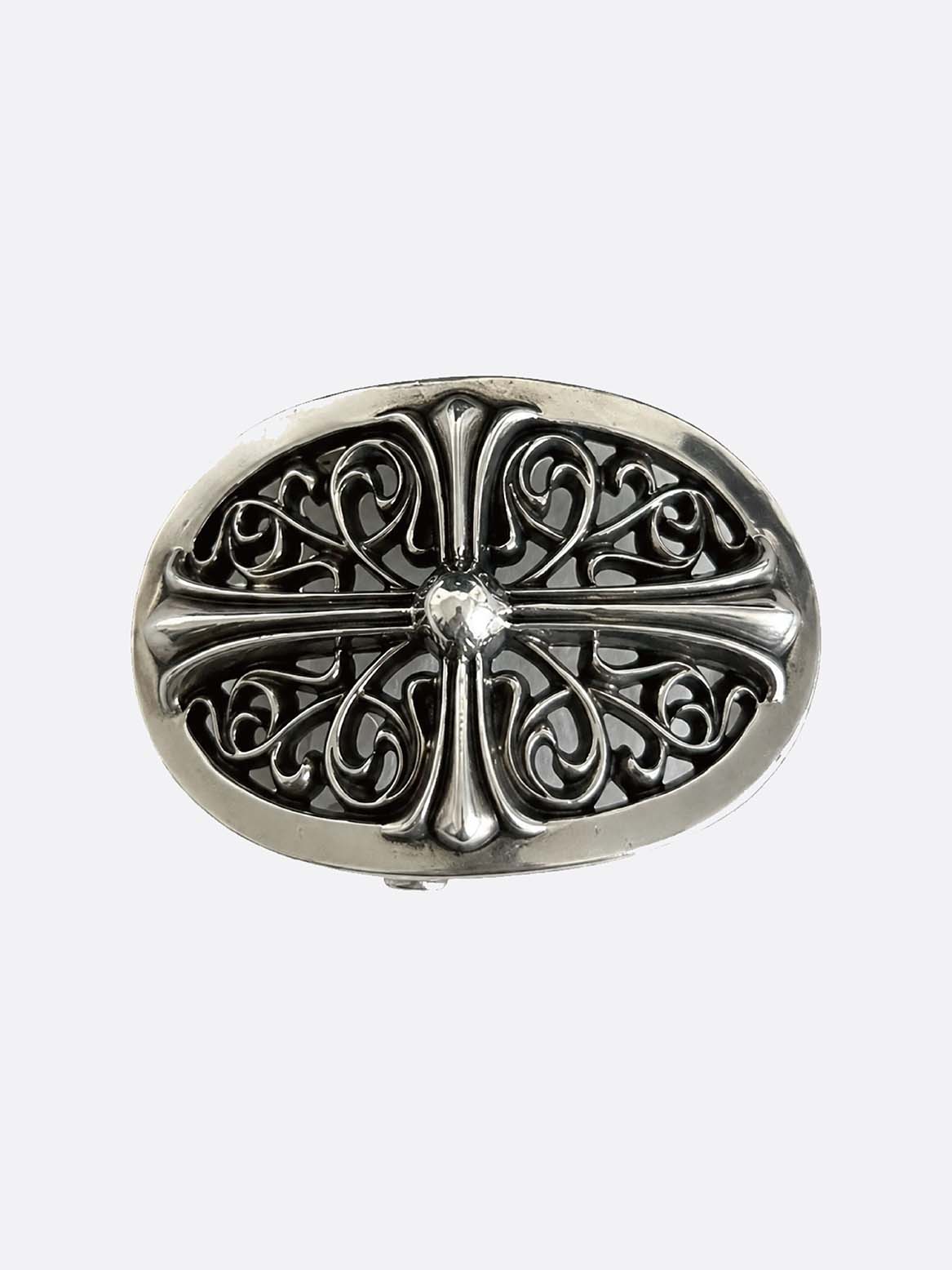 Oval Cross Belt Buckle