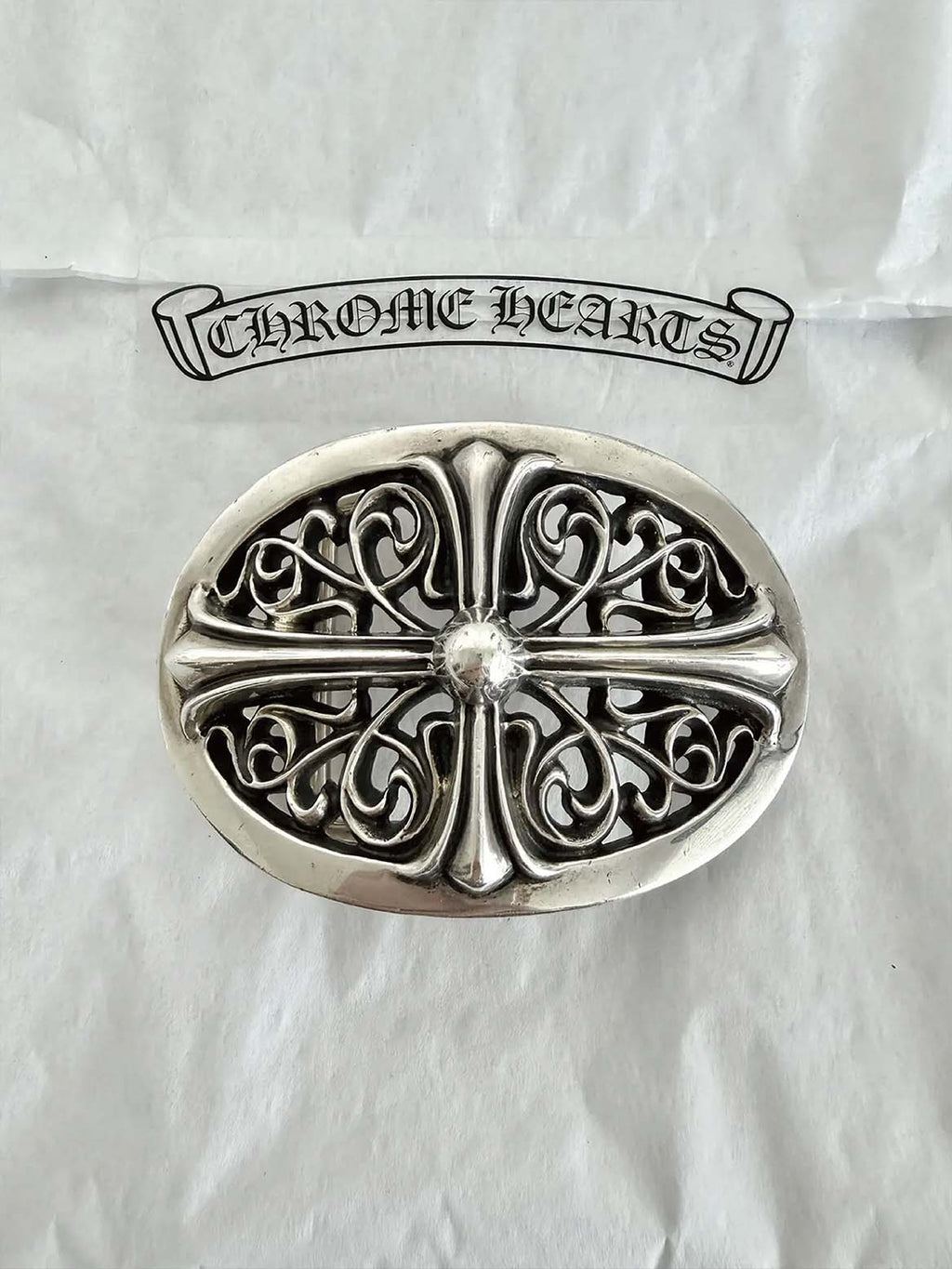Oval Cross Belt Buckle