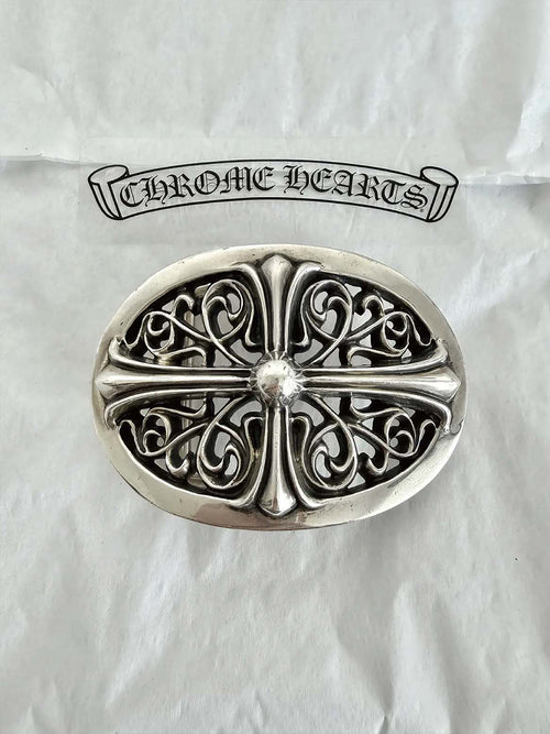 Oval Cross Belt Buckle