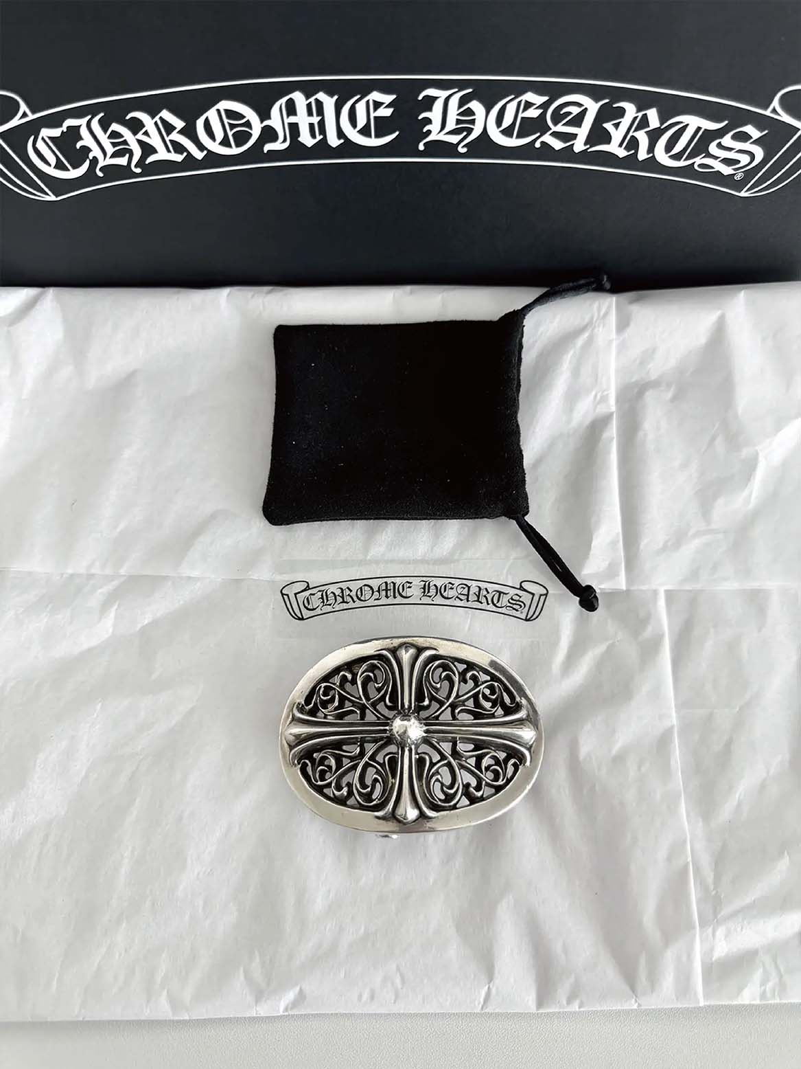 Oval Cross Belt Buckle