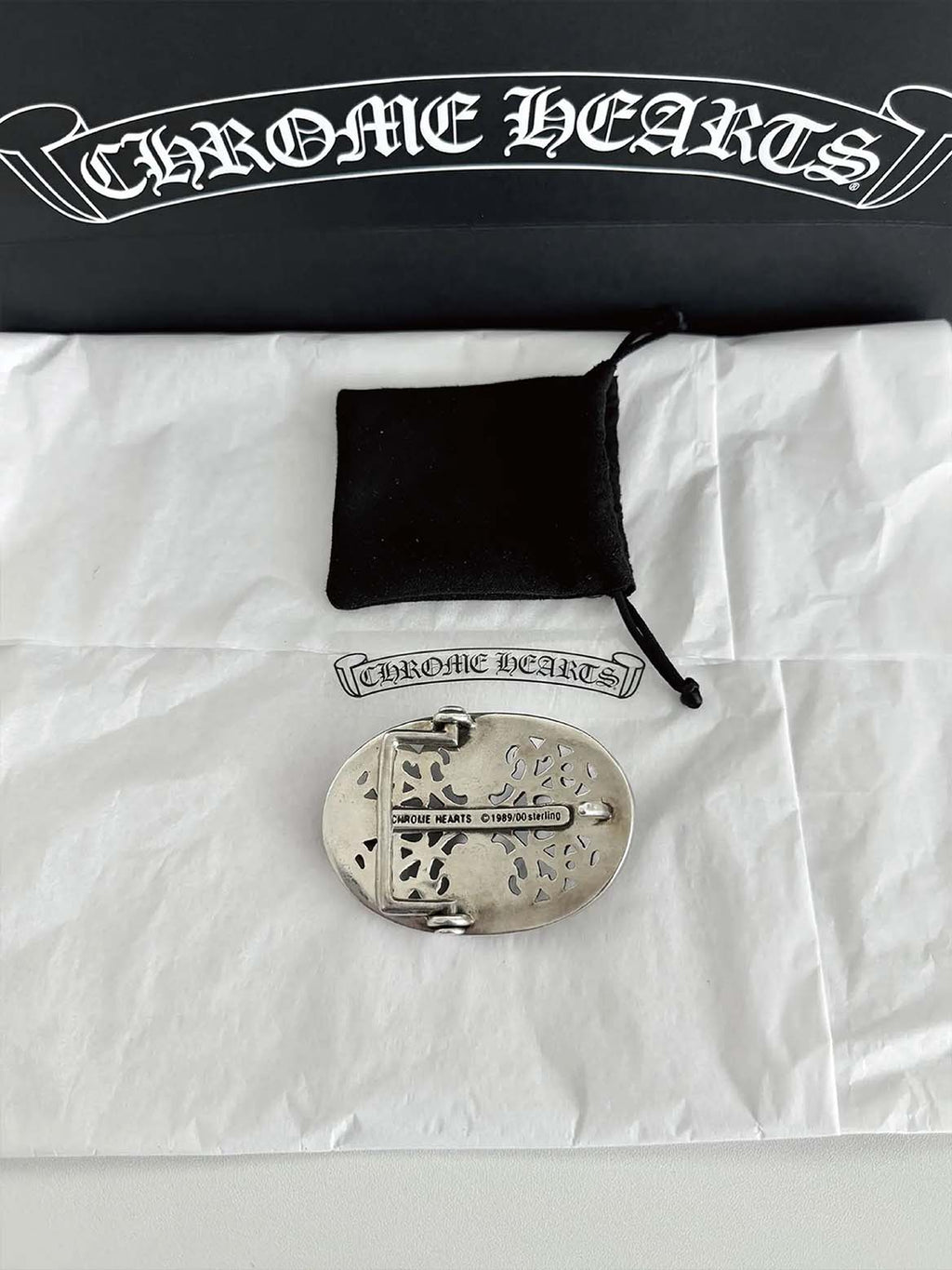 Oval Cross Belt Buckle