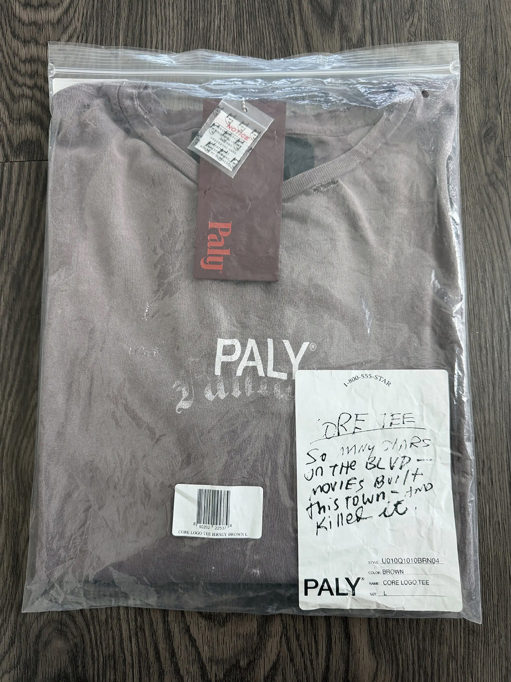 Brown Jersey Core Logo Tee T-Shirt