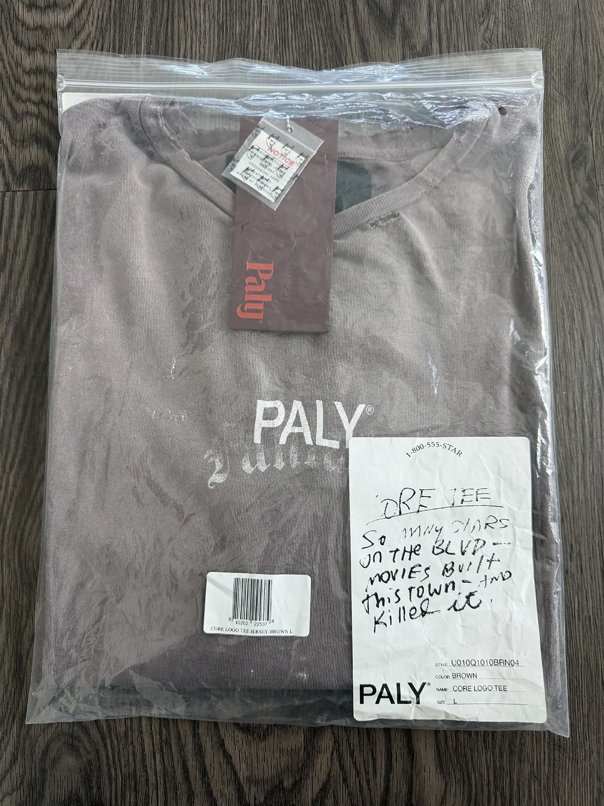 Brown Jersey Core Logo Tee T-Shirt