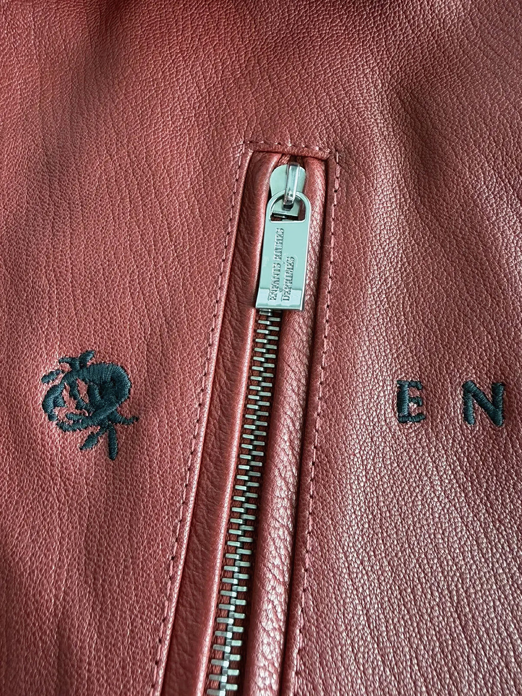 Opium Den Frank Red Leather Jacket