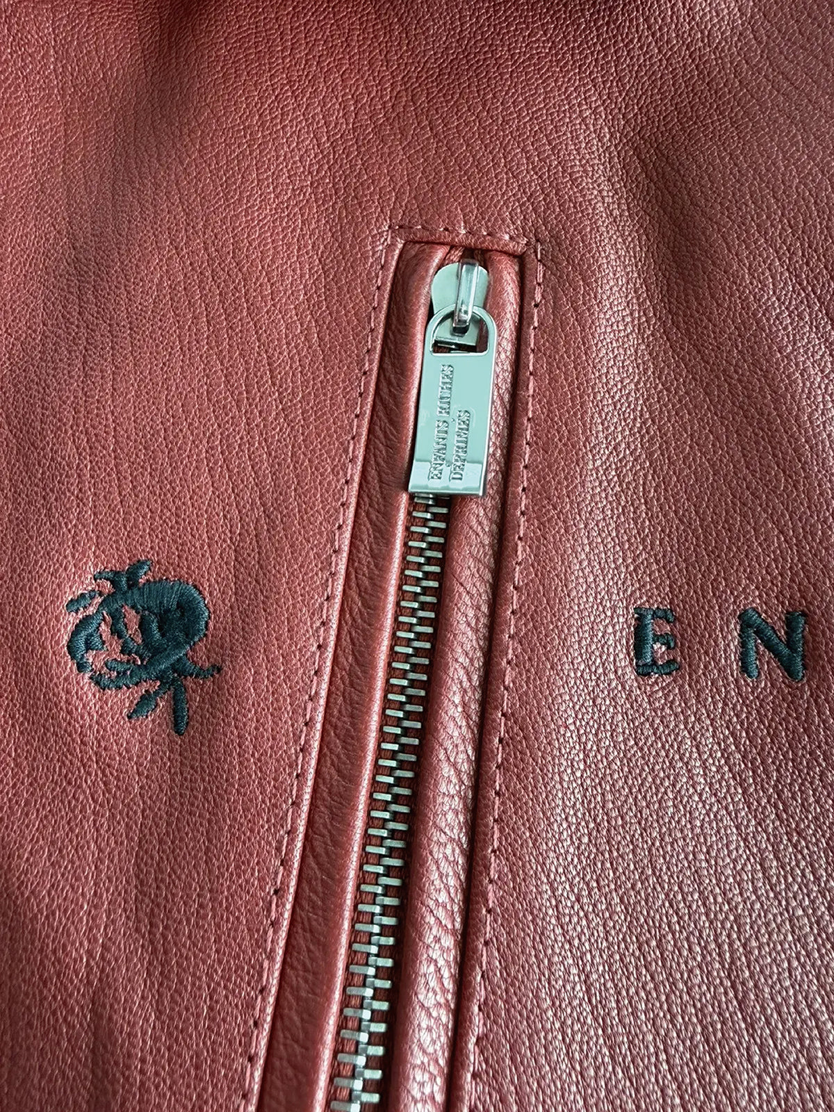 Opium Den Frank Red Leather Jacket
