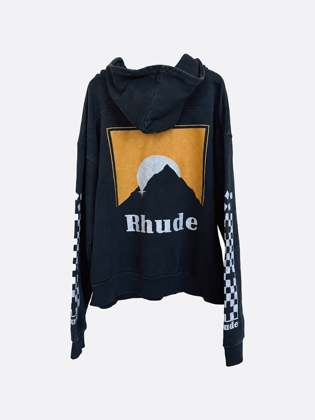 Yellow Moonlight Mountain Sunset Hoodie