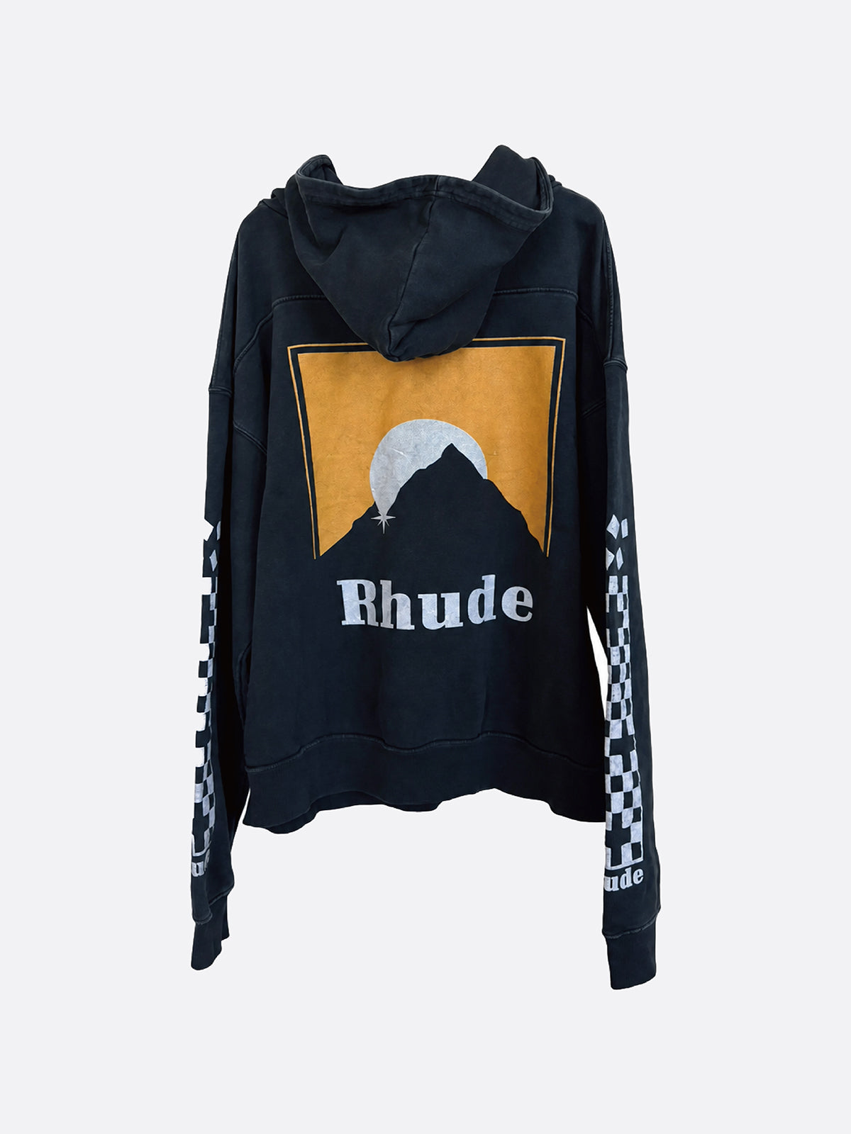 Yellow Moonlight Mountain Sunset Hoodie