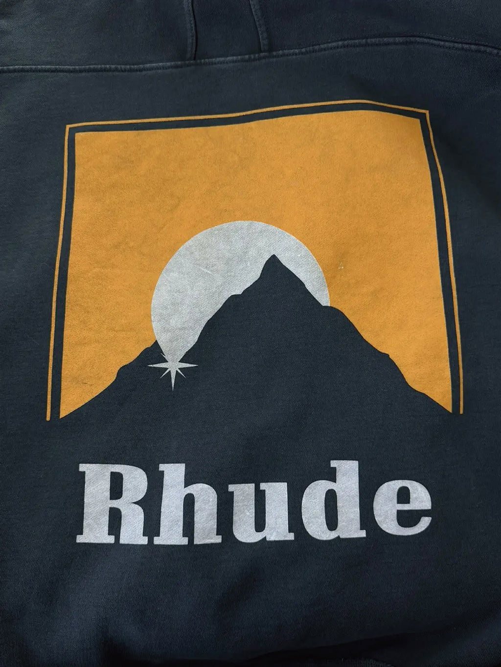 Yellow Moonlight Mountain Sunset Hoodie
