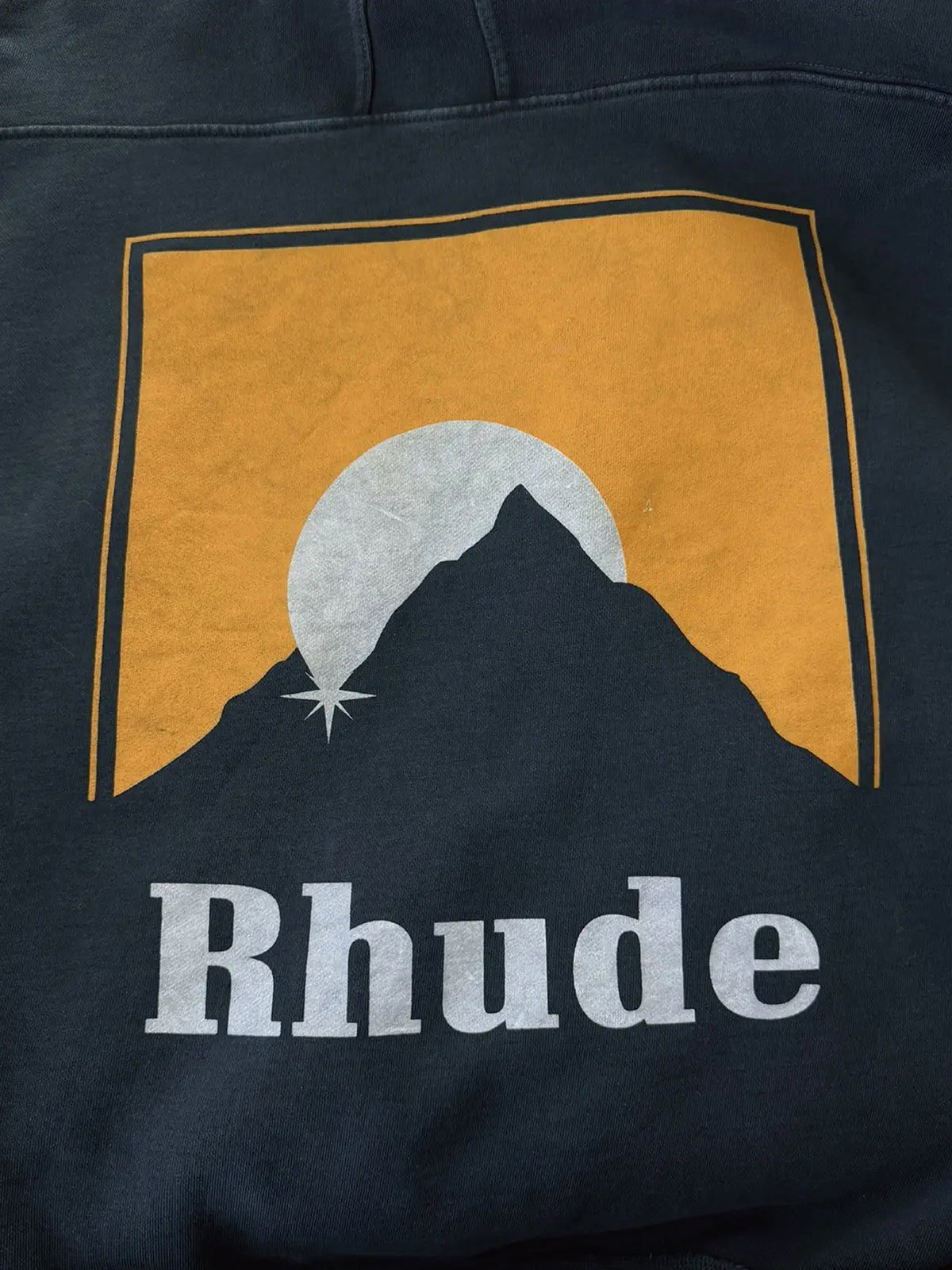 Yellow Moonlight Mountain Sunset Hoodie