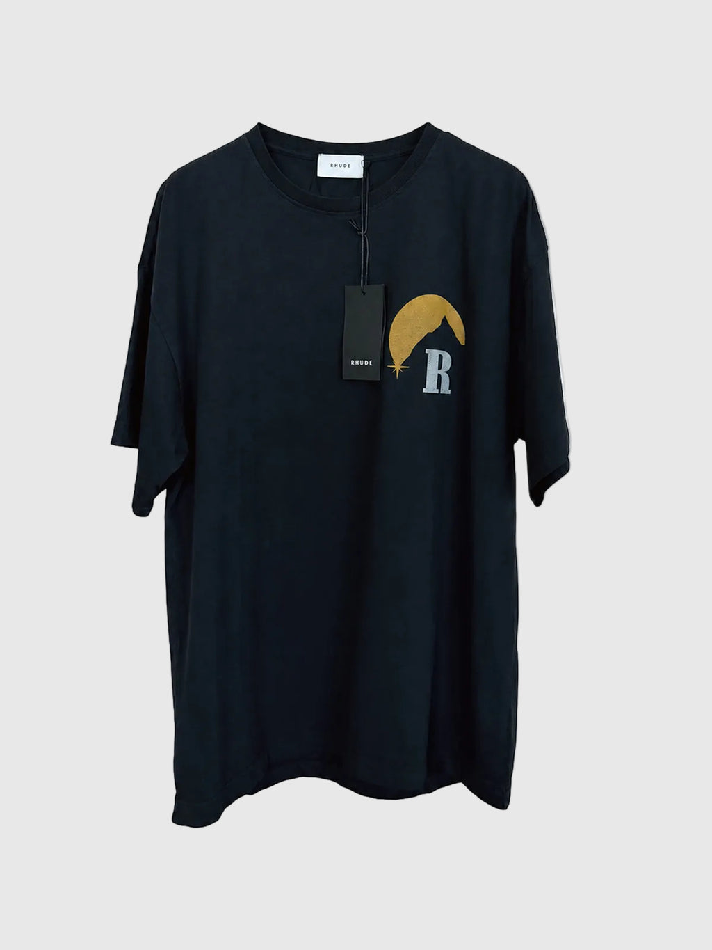 Rhude Yellow Moonlight Logo Tee T-Shirt