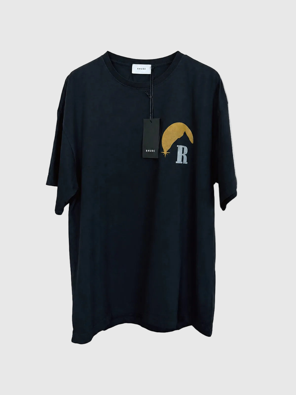Rhude Yellow Moonlight Logo Tee T-Shirt