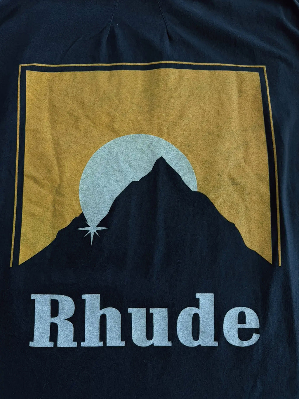 Rhude Yellow Moonlight Logo Tee T-Shirt